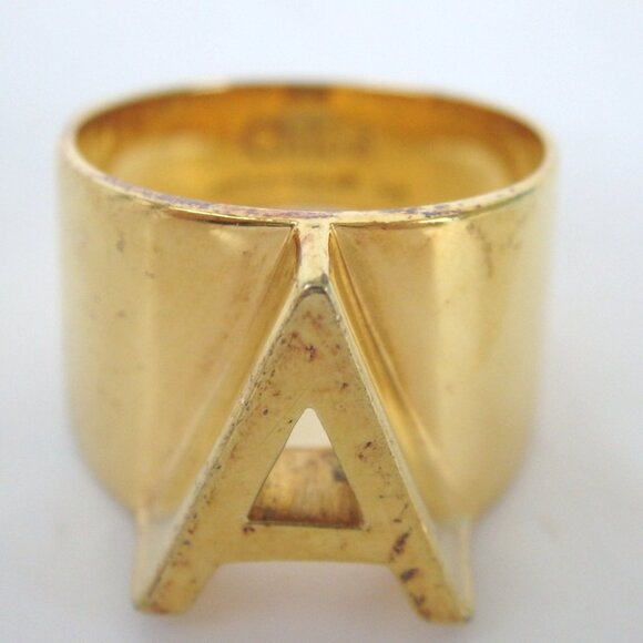 Authentic Chloe initial ring A ring metal[Used] - Picture 6 of 6